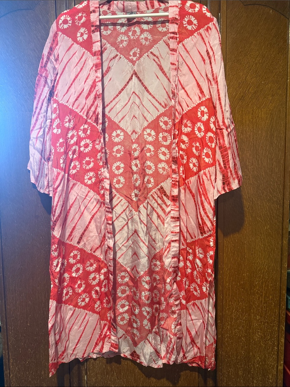 Red & Pink Men's Lightweight Patterned Shirt